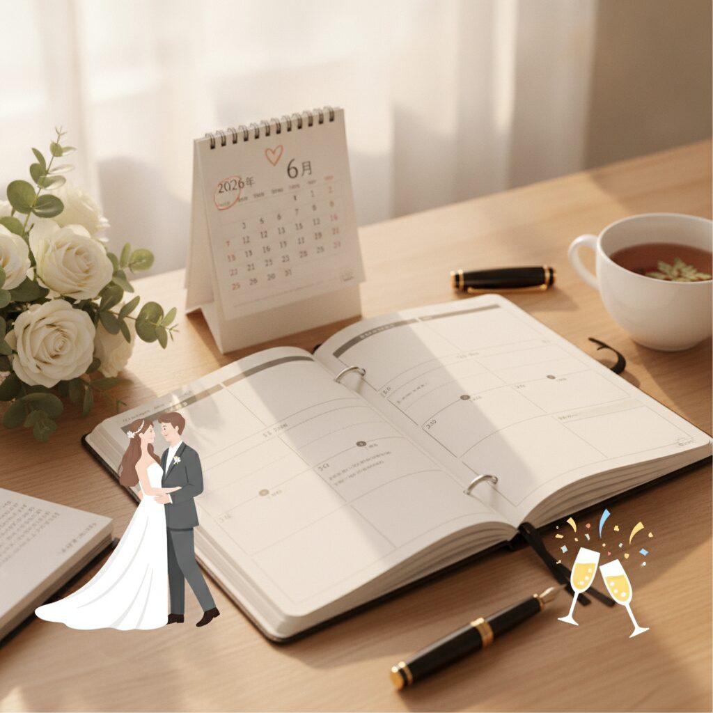結婚式 二次会 幹事 スケジュール アイキャッチ